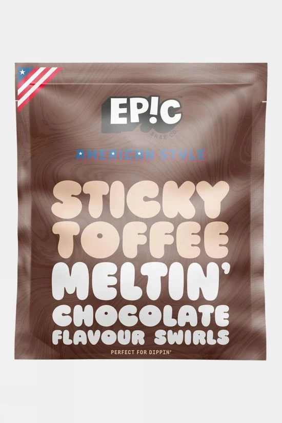 Epic Dipping Chocolate Sticky Toffee Melting Flavour Swirls 100g 3 Epic Dipping Chocolate Sticky Toffee Melting Flavour Swirls 100g