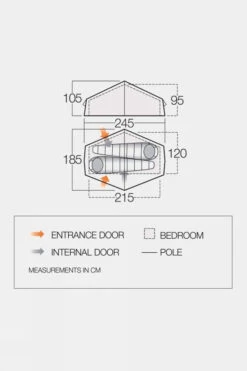 Vango Nevis 200 Tent -Outdoor Camping d13140605050n