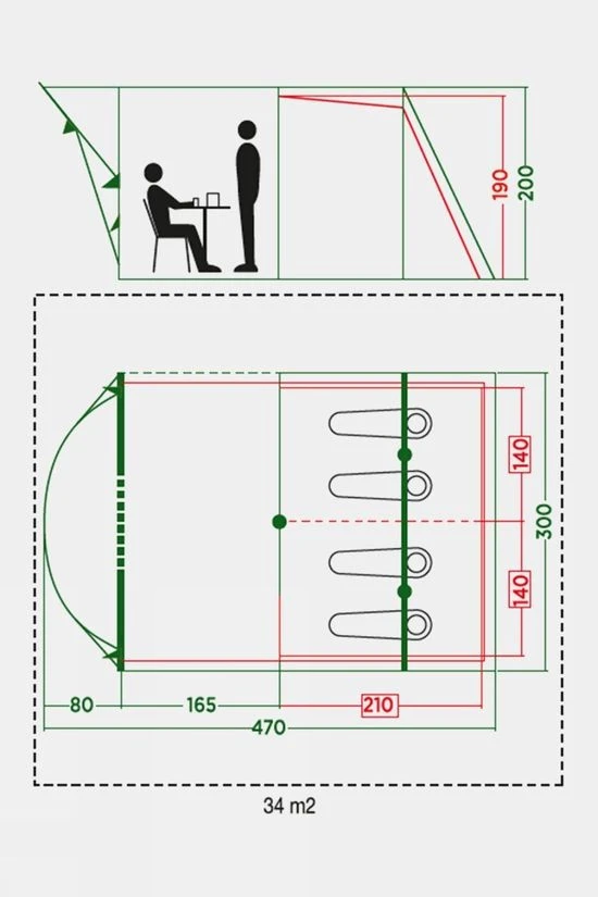 Coleman Meadowood 4 BlackOut Tent 8 Coleman Meadowood 4 BlackOut Tent - Image 6
