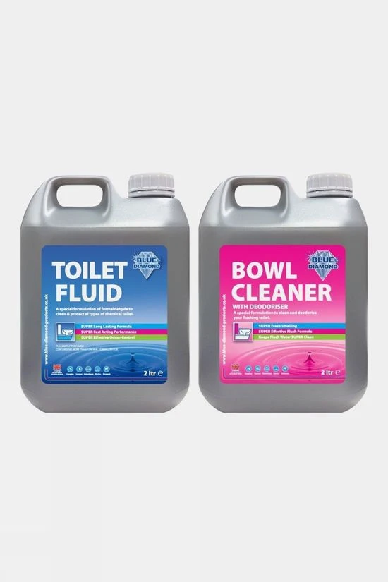 Blue Diamond Toilet Fluid & Cleaner 2L Double Pack 3 Blue Diamond Toilet Fluid & Cleaner 2L Double Pack