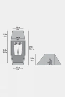 MSR Tindheim 2 Tent -Outdoor Camping g5fb3y0036 5050 m