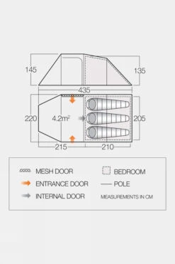 Vango Beta 350XL CLR Tent -Outdoor Camping g5fc3y0045 4040 c