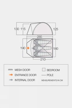 Vango Tay 300 Tent -Outdoor Camping g5fc3y0048 4141 f