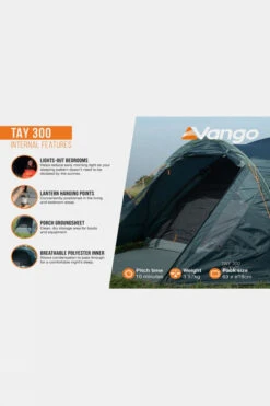 Vango Tay 300 Tent -Outdoor Camping g5fc3y0048 4141 y