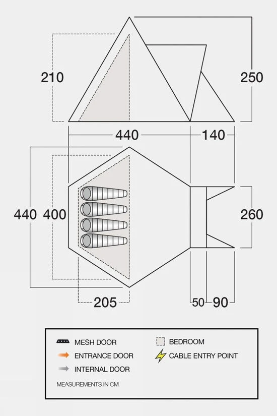 Vango Teepee Air 400 Tent 9 Vango Teepee Air 400 Tent - Image 7