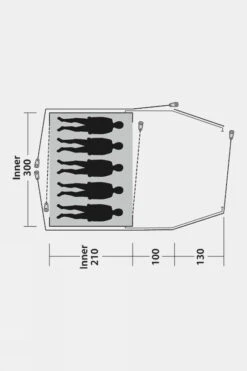 Outwell Cloud 5 Plus Tent -Outdoor Camping g5fd3y0044 5073 m