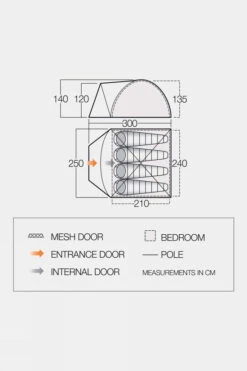 Vango Tay 400 Tent -Outdoor Camping g5fd3y0048 4141 z