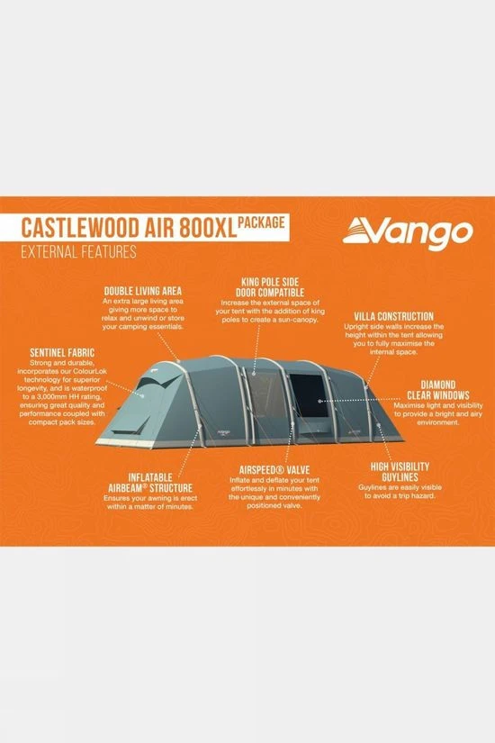 Vango Castlewood Air 800XL Tent Package 9 Vango Castlewood Air 800XL Tent Package - Image 7